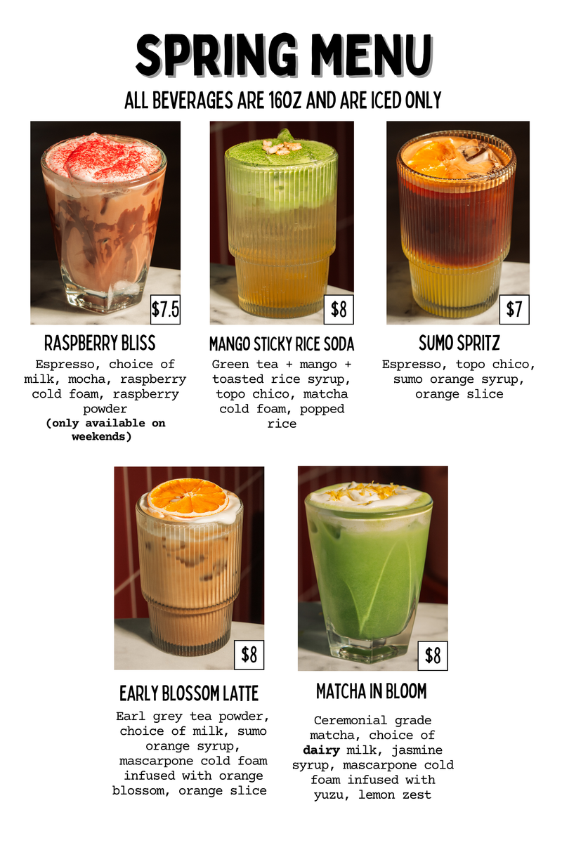 Introducing Our Spring Menu 🌸☕