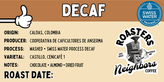 Decaf - Single Origin Coffee Beans (250g)