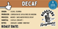 Decaf - Single Origin Coffee Beans (250g)