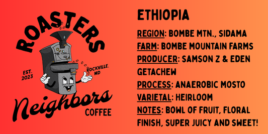 Bombe Mountain Anaerobic Mosto - Single Origin Coffee Beans (200g)
